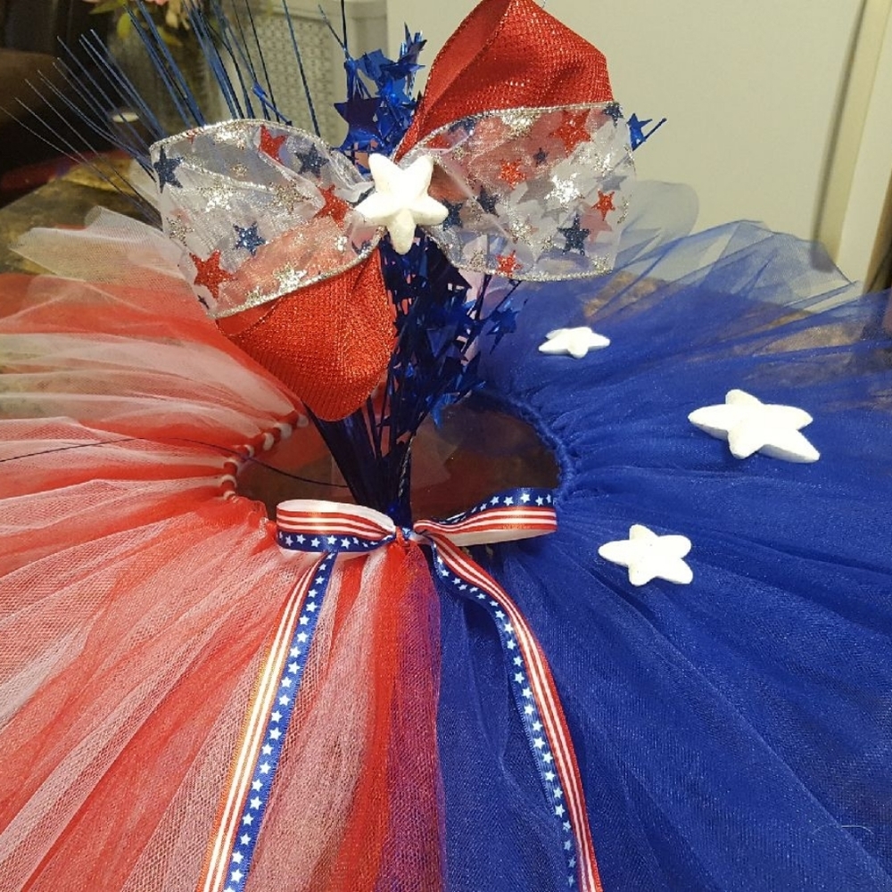 American Flag Tutu and Hair Piece